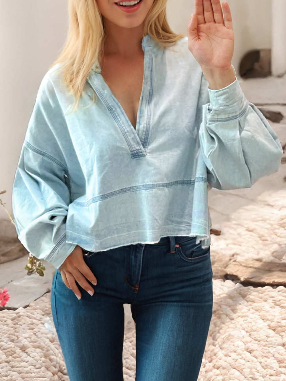 002 DENIM TOP